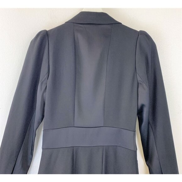 NWT REISS Avani Puff Sleeve Tuxedo Dress - Picture 5 of 10